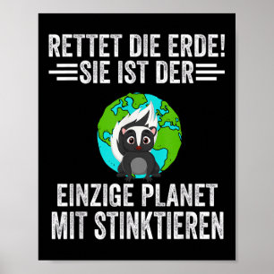 Poster Astronautas Gambás de Proteção Ambiental