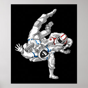 Poster Astronautas Jiu-Jitsu