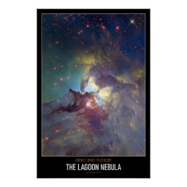Póster Astronomia De Alta Resolução Na Nebulosa De Lagoa
