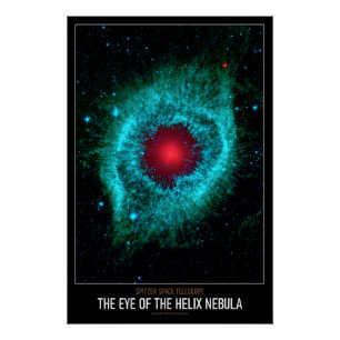 Póster Astronomia do Alto Res Olho da Nebulosa Helix