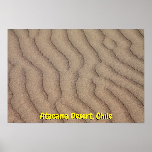 Poster Atacama Desert e ondulação (Frente)