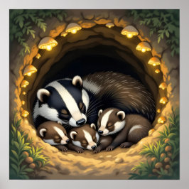 Poster Atalho para a família de Badger