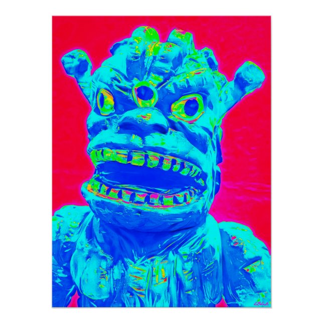 Póster Ataque de monstro pop (Frente)