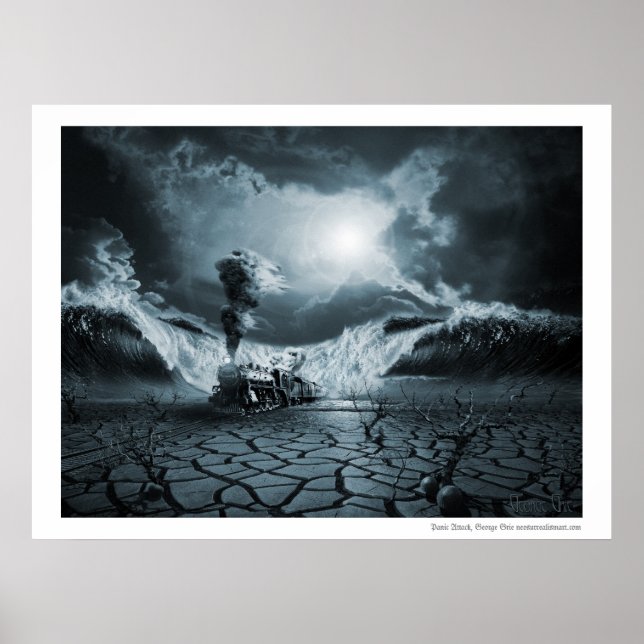 Poster Ataque de Pânico ou Ansiedade PTSD (Frente)