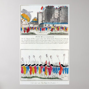 Poster Ataque do Bastille na Revolução Francesa