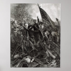 Póster Ataque do ponto rochoso, em julho de 1779