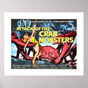 Póster Ataque dos monstro do caranguejo