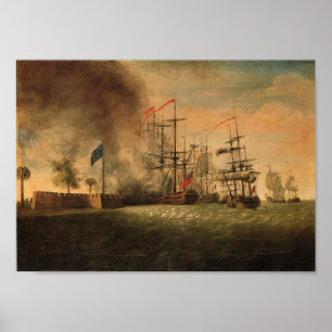 Poster Ataque em Fort Moultrie