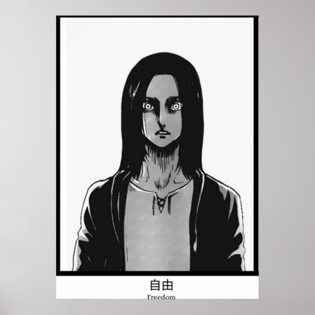 Poster Ataque Eren Jaeger à Liberdade de Titã (Frente)