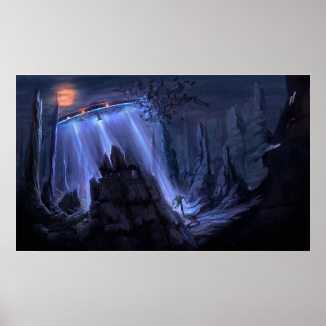 Poster ataque espacial (Frente)