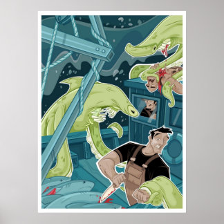 Póster Ataque No Mar