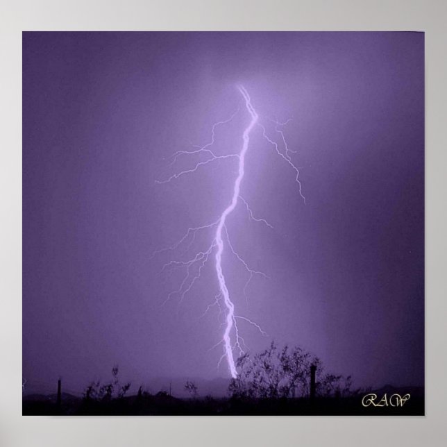 Póster Ataque relâmpago atrás das Montanhas Abutre (Frente)