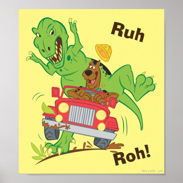 Poster Ataque T-Rex Scooby-Doo (Frente)