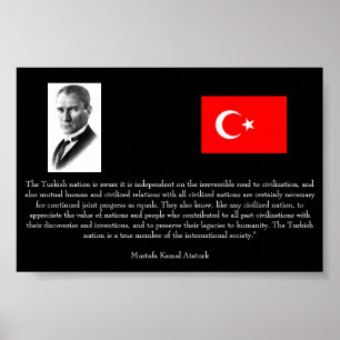Poster Ataturk - em Turquia e na sociedade internacional