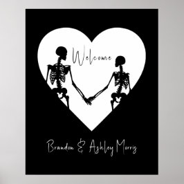 Poster Até a morte nos dá boas-vindas a parte Skeleton Wh