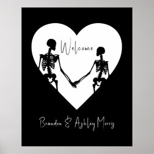 Poster Até a morte nos dá boas-vindas a parte Skeleton Wh