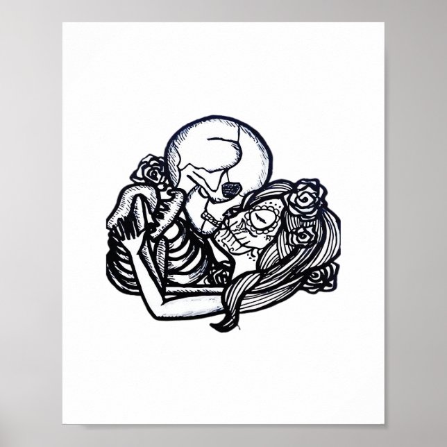 Poster Até a morte nos fazer parte do clássico - esquelet (Frente)