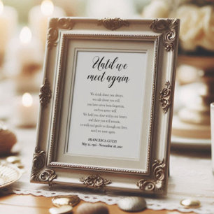 Poster Até Nos Encontrarmos De Novo Poema Memorial Person