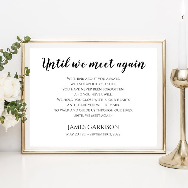 Poster Até Nos Reencontrarmos Poema Celebração de Vida (Criador carregado)