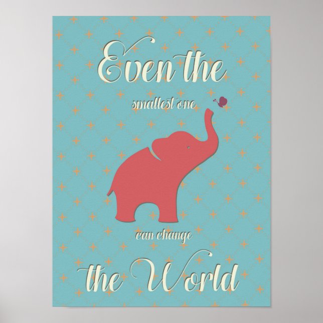 Poster Até o Menor pode mudar o mundo (Frente)
