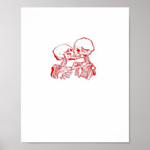 Poster Até que a morte nos separe (Vermelho Transparente)