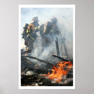 Poster Ateado fogo para fora