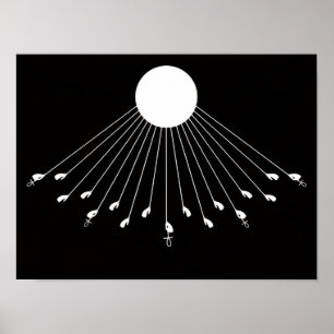 Poster Aten a verdadeira arte do símbolo de Deus