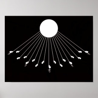 Poster Aten a verdadeira arte do símbolo de Deus