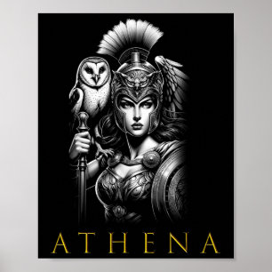 Poster Atena Deusa da Sabedoria e da Guerra