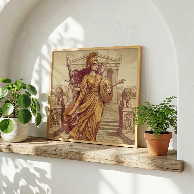 Poster Atena Mitologia Grega (Criador carregado)