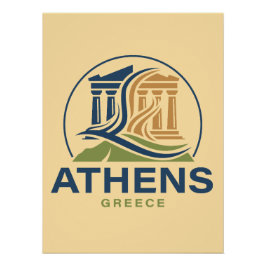 Póster Atenas Grécia Acrópole Partenon