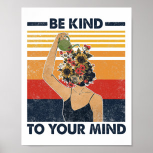 Poster Atenção À Sua Mente Para A Consciência Da Saúde Me