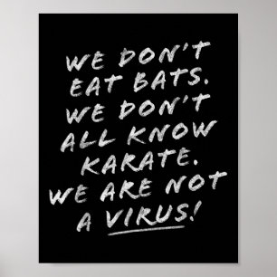 Poster Atenção ao Anti-Racismo Vivo Asiático Interrompe o