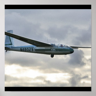 Póster Aterragem de Blanik Sailplane