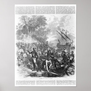 Poster Aterragem de De Soto em Florida