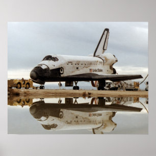 Póster Aterragem do vaivém espacial Colômbia (STS-5)