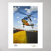 Aterrissagem com helicóptero na Galeria NYC