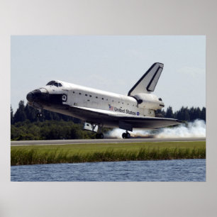 Póster Aterrissagem da Atlântida espacial (STS-112)