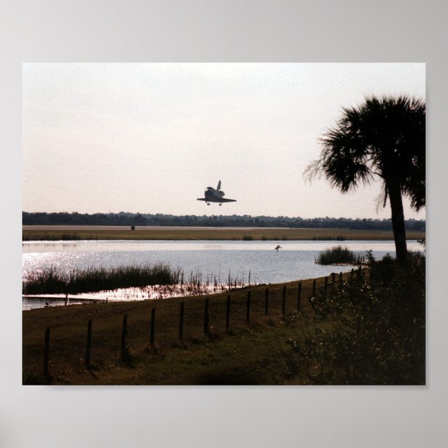 Póster Aterrissagem da Atlântida espacial (STS-81) (Frente)