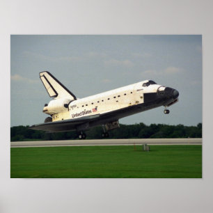Póster Aterrissagem da Atlântida espacial (STS-84)