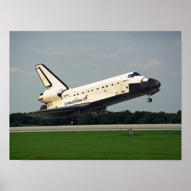 Póster Aterrissagem da Atlântida espacial (STS-84) (Frente)