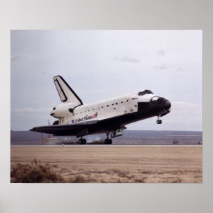 Poster Aterrissagem da Atlântida espacial (STS-98)