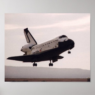 Poster Aterrissagem da Colúmbia Espacial (STS-55)