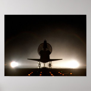 Póster Aterrissagem da descoberta do lançador espacial (S