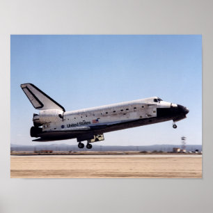 Poster Aterrissagem da descoberta do lançador espacial (S