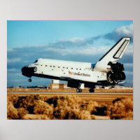 Aterrissagem da descoberta do lançador espacial (S