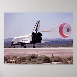 Poster Aterrissagem do Endeavador do Ônibus Espacial (STS