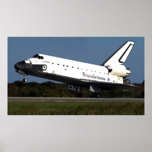 Póster Aterrissagem do Endeavador do Ônibus Espacial (STS