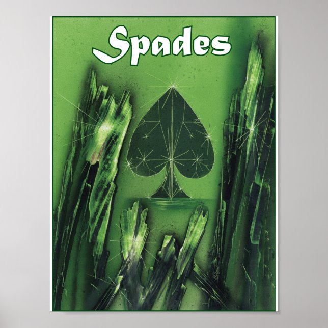 Poster Aterro Espadas em Preto a Verde (Frente)