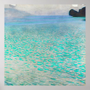 Poster Atersee Serenidade – Arte Impressionista de Klimt